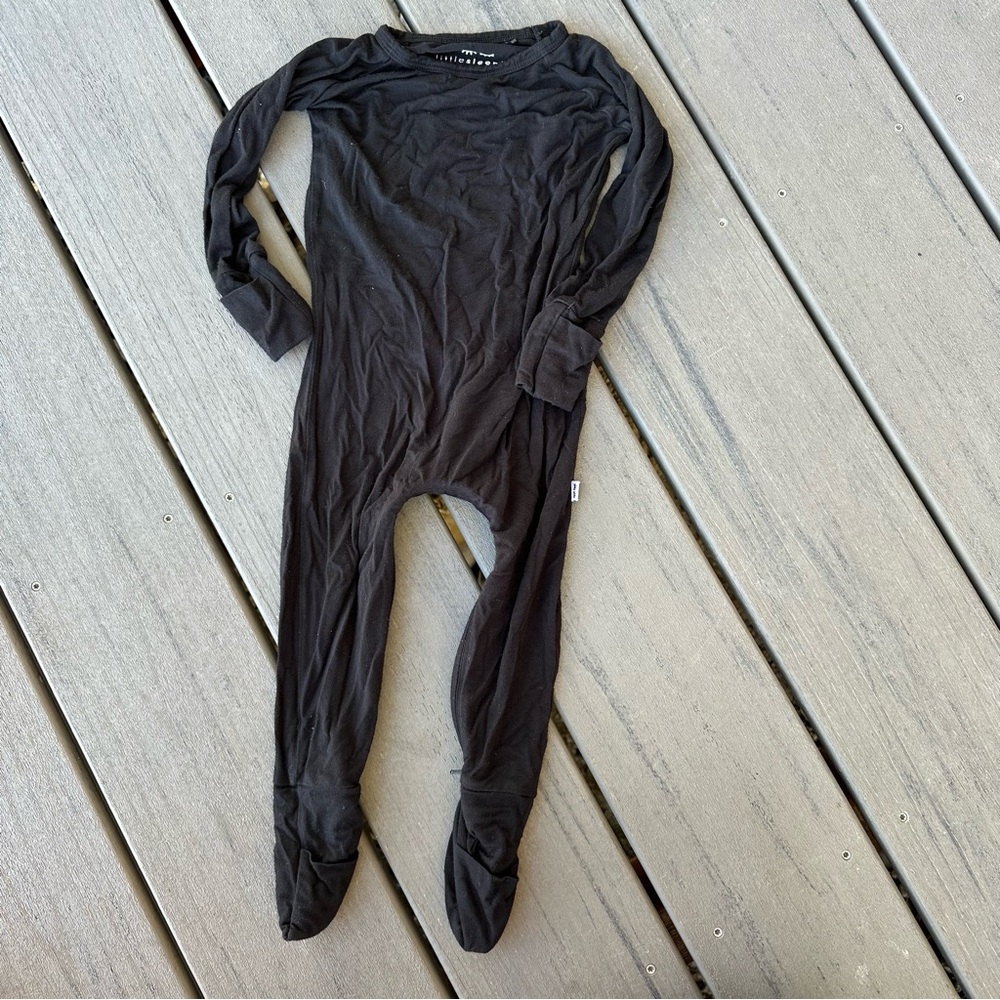 Little Sleepies Black Crescent Zippy